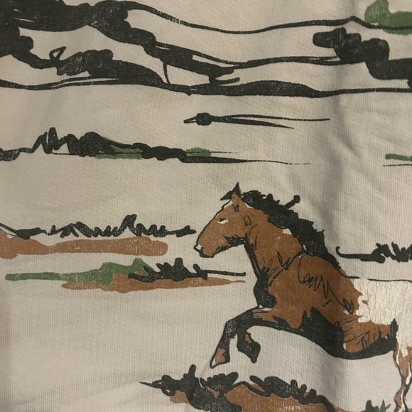 Horse Print Sweatshirt Free People - Picture 2 of 4